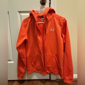 Under Armour Bright Orange Hooded Full-Zip Jacket